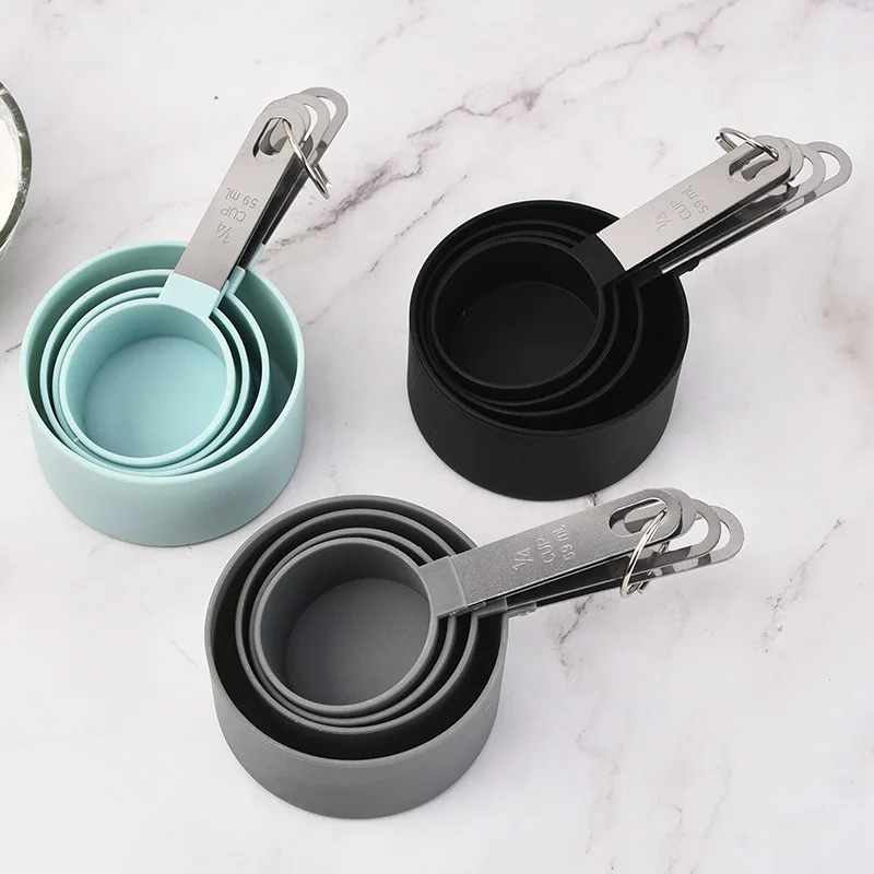 

4Pcs /8Pcs Multi-functional Measuring Spoons/Cup Set Stainless Steel Handle Baking Kitchen Tools Measuring Spoons Set Teaspoon