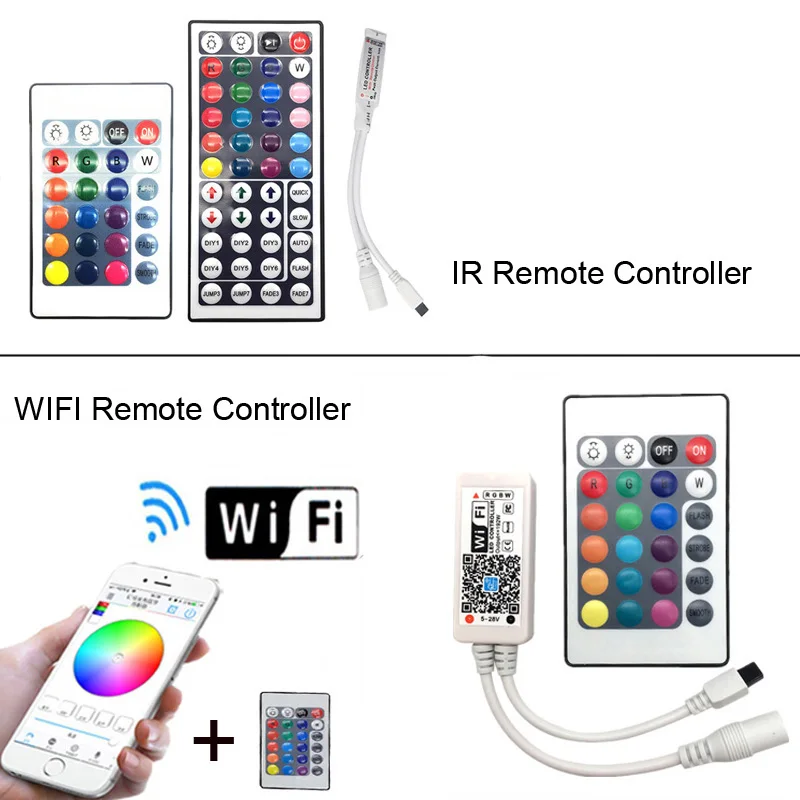RGB Светодиодная лента 5 м 10 м 15 м водонепроницаемый светодиодный неоновый светильник 2835 5050 12 В 12 в 30 светодиодный s/m гибкий светильник ing лента контроллер адаптер Набор