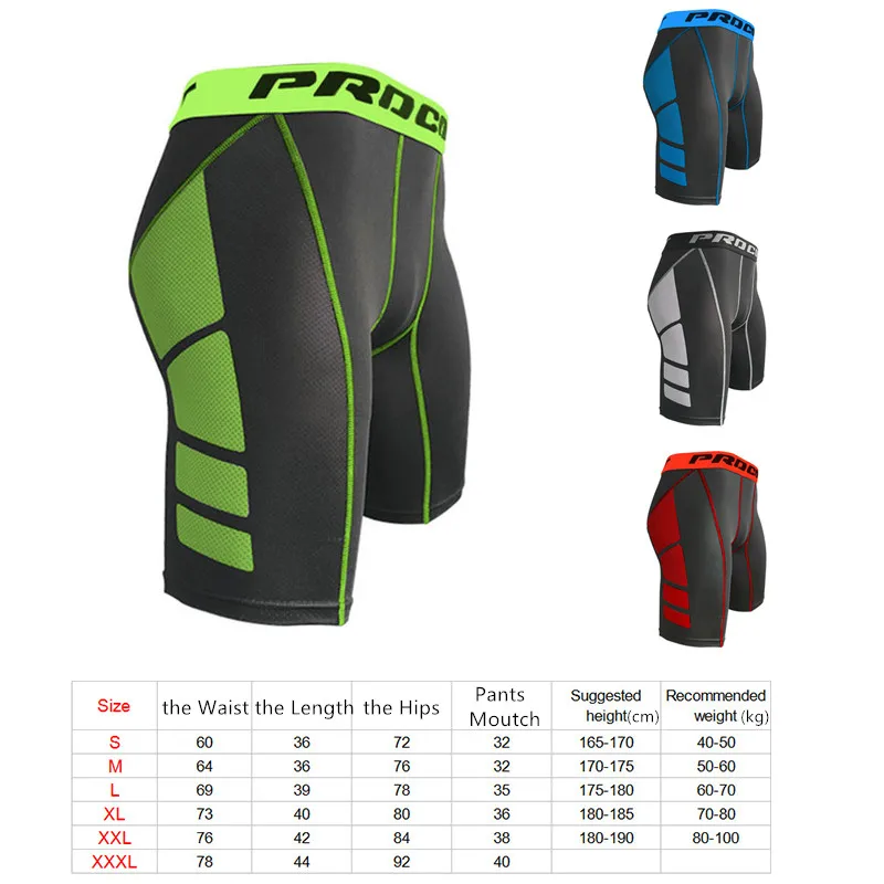 

Compression Shorts Men Gym Shorts Compression Underwear Crossfit Shorts Running Short Sport Training Quick-Drying Bottoms