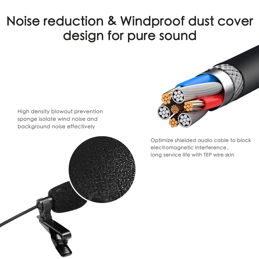 Петличный микрофон TUYU Type-C не нужен адаптер микрофона для камеры Insta360 one x2 Hi-Fi