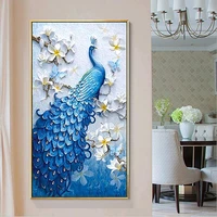 5d diy diamond painting special shaped peacock cross stitch home wall decoration hobby crafts embroidery kits birthdaygift