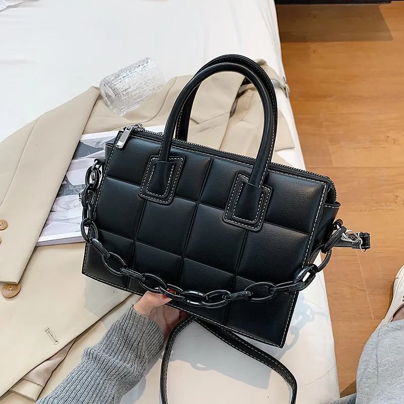 

Hong Kong Genuine Leather Bag 2021 New Fashion Women's Trend All-Match Handbag Large-Capacity One-Shoulder Messenger Handbag