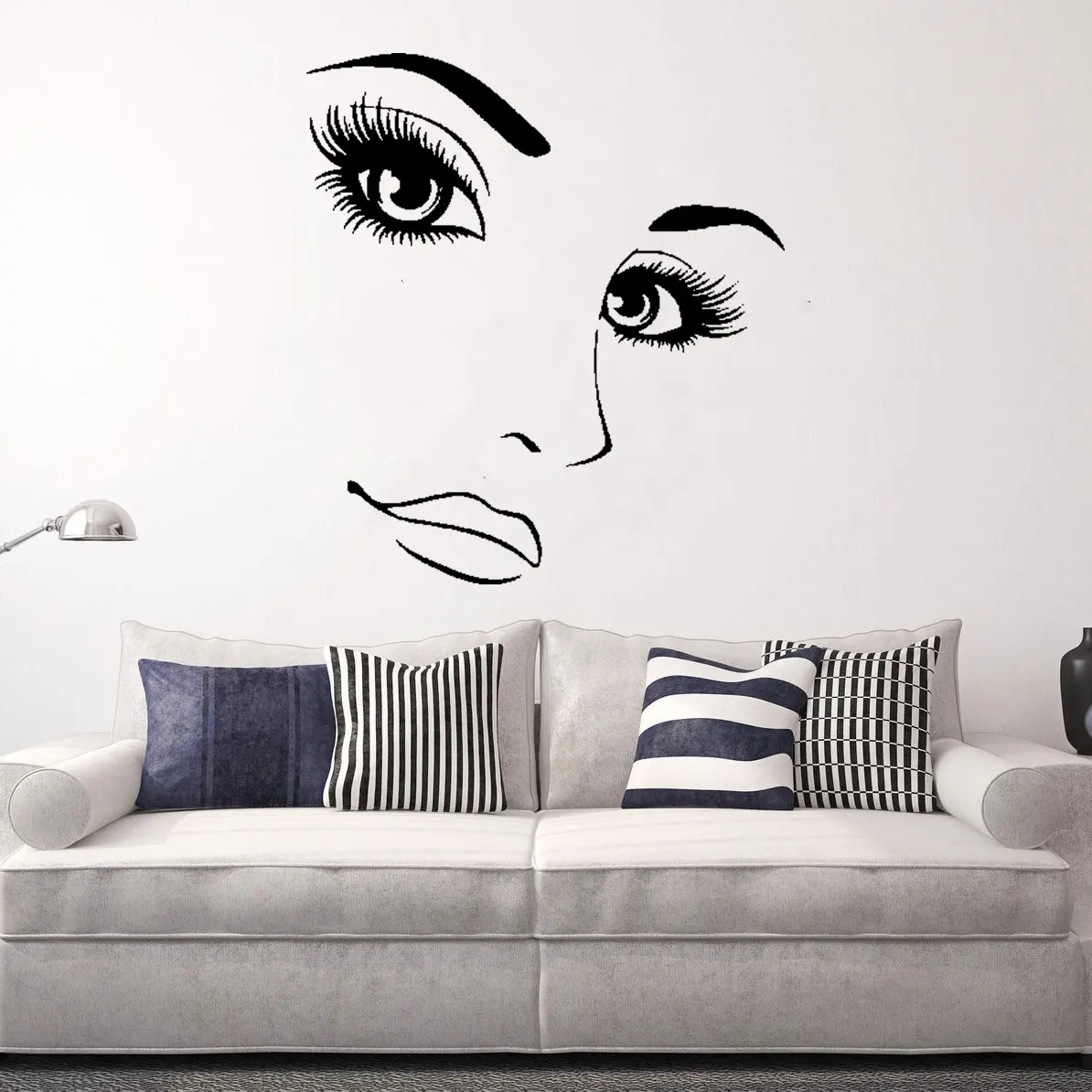 

Lash & Brows Eyes Quote Wall Stickers Pretty Eyelashes Wall Decals Mural For Girls Bedroom Eyebrows Beauty Salon Decor DW11790