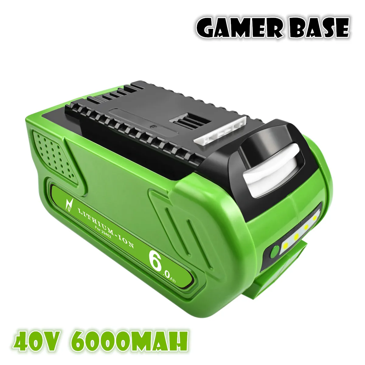 

6000mAh 40V 6.0Ah Rechargeable Replacement Battery For Creabest 200W GreenWorks G-MAX GMAX 29462 29472 22272 Battery 29717