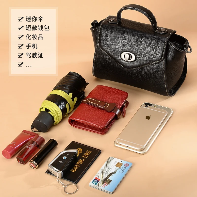 

Difenise Top Layer Cow Leather Lady Bag Brand Shoulder Messenger Bag Luxury Handbags Women Bags Designer Top-handle Famous 2020