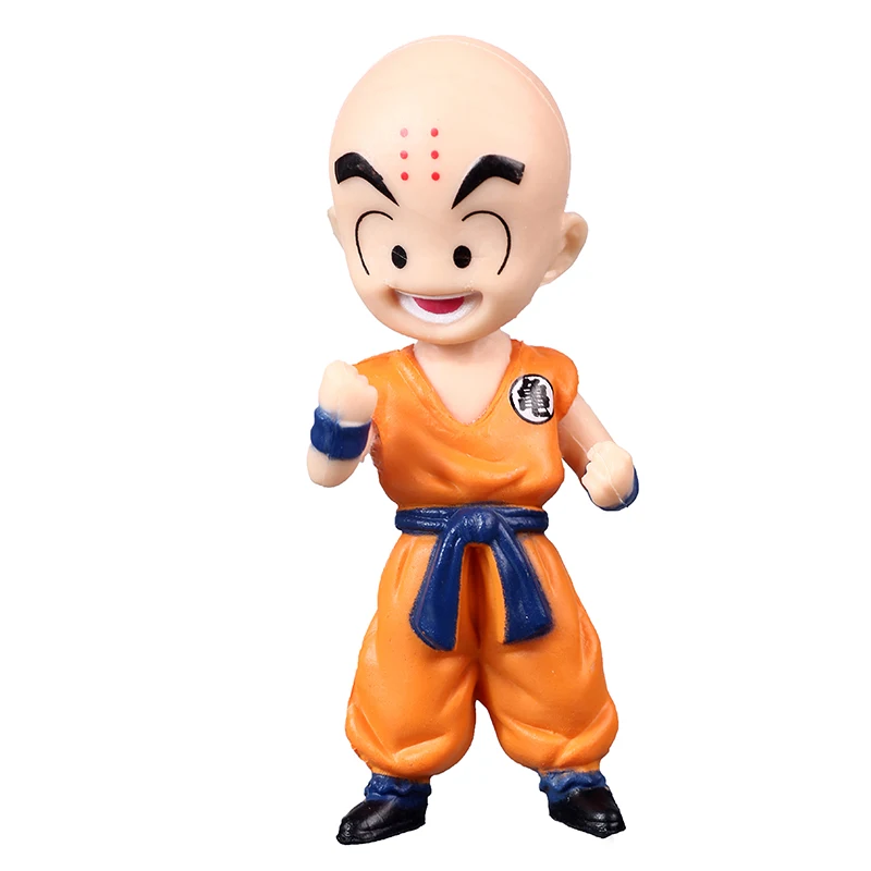 8cm Mini Szie DRX6 Dragon Ball Z Супер крилин куририн ПВХ фигурка Коллекционная модель игрушки DBZ фигурки - Цвет: 8cm Mini Szie DRX6