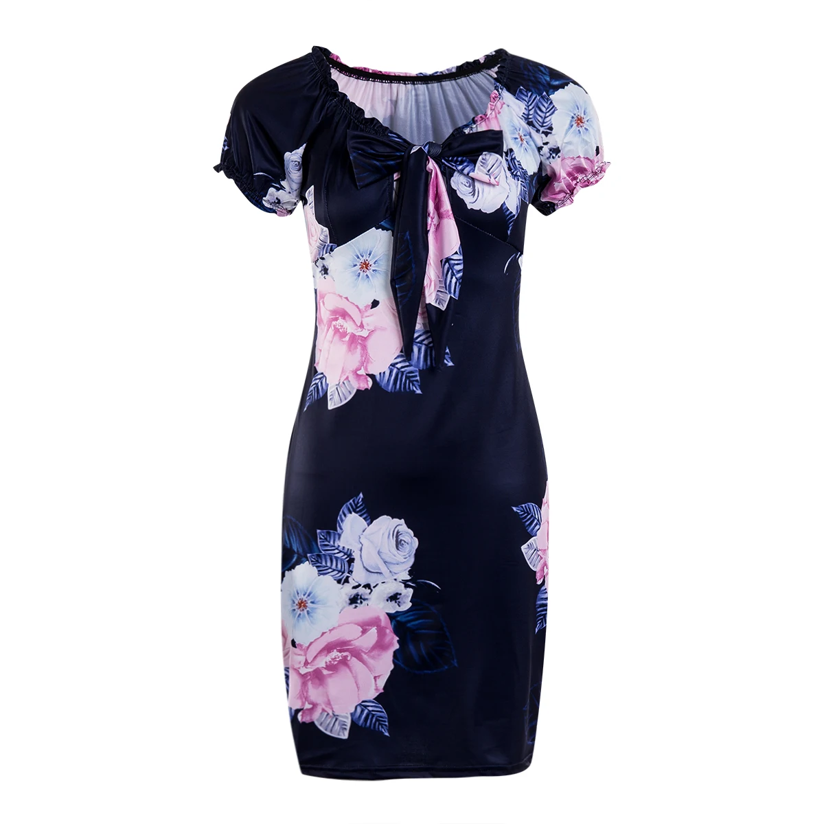 2019 женские сексуальные платья с глубоким v-образным вырезом осенние цветочным