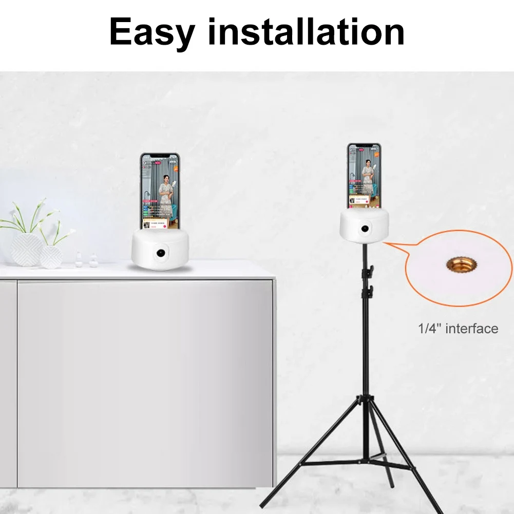 

5600mAh 360 Degree Rotatable Auto Tracking Smart Shooting Phone Holder PTZ Stablizer Smart Shooting PTZ Mobile Phone Accessory