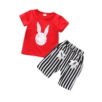 summer kids clothing sets boys girls cute cartoon shirts shorts 2pcs outfits toddler children tracksuit a0122