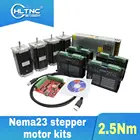 Шаговый двигатель постоянного тока с ЧПУ, 4 шт. драйвер TB6600 + 4 шт. Nema23 100 мм 2.5Nm двигатель постоянного тока + 1 комплект MACH3 + 1 шт. 350 Вт 36 в блок питания для ЧПУ