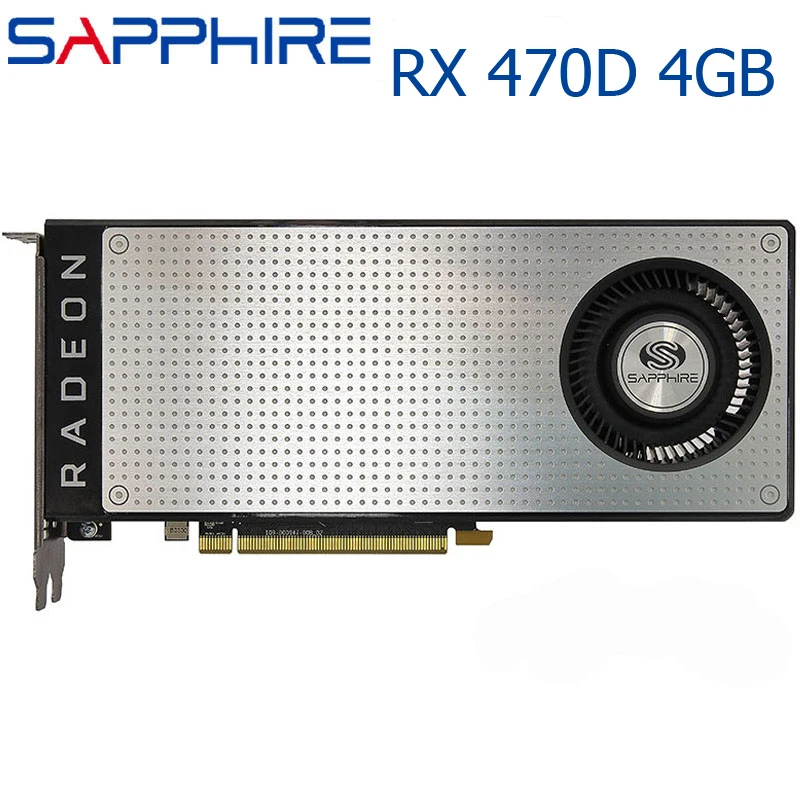 SAPPHIRE RX 470D 4 гб видеокарта 256Bit GDDR5 видеокарты для AMD 400 серии GPU карты 470 D 4G PCI Express 3 0 X16