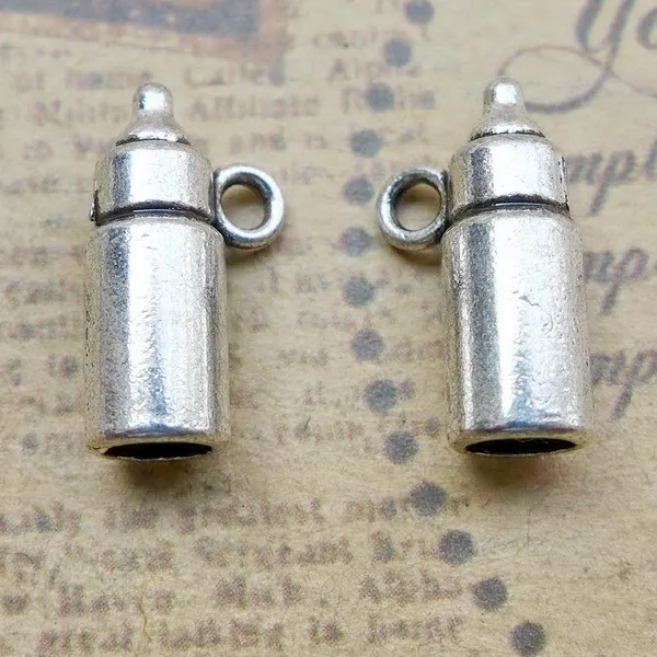 

Подвески в виде бутылки с молоком для детей, подвески в античном стиле, серебряного цвета, для изготовления ювелирных изделий своими руками,...