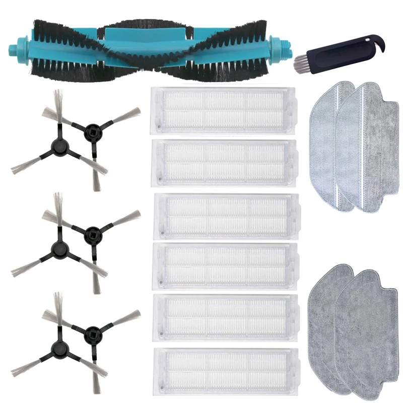 

Main Side Brush Disposable Mop Rag for Viomi V2 Pro V3 Mop Filter HEPA V-RVCLM21B Vacuum Cleaner Accessories