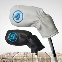 9 pcsset pu plush lining golf club iron head covers embroidered alphanumeric 4 5 6 7 8 9 sw pw aw waterproof cover thanslee