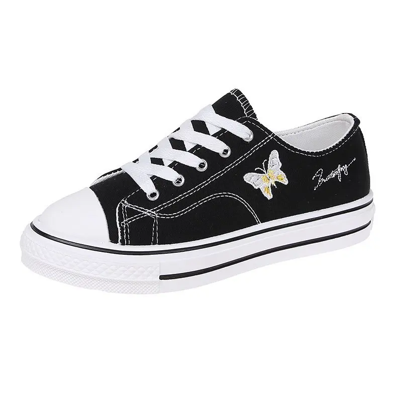 

2021 Autumn Shoes Sneakers For Women Vulcanize Butterfly Pattern Casual Walking Shoes Women's Zapatillas Mujer Large Size 36-42