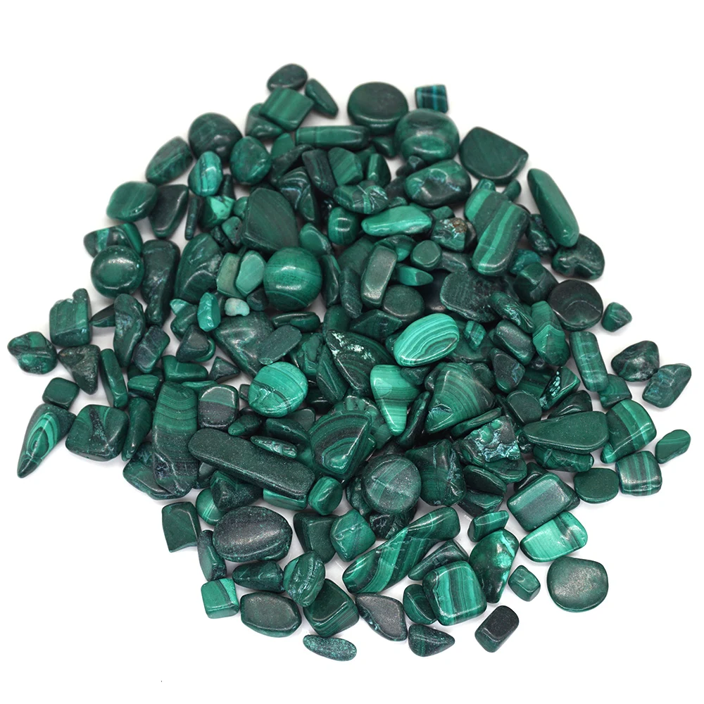 

50g/100g Natural Malachite Healing Crystals Gravel Tumbled Stones Minerals For Jewelry Making Bulk Reiki Gemstones Room Decor