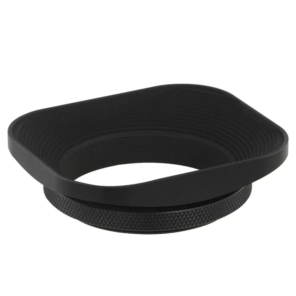 Haoge 49mm Square Metal lens Hood with cap for Leica Leitz Panasonic Pentax Contax Olympus Voigtlander Nikkor Sigma Lens
