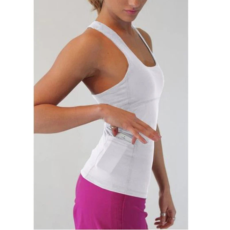 

NEW Women Sleeveless T-Shirts Workout Tank Top Solid Gym Sportswear Fitness Jogging Camisole Tops Ladies Running Vest