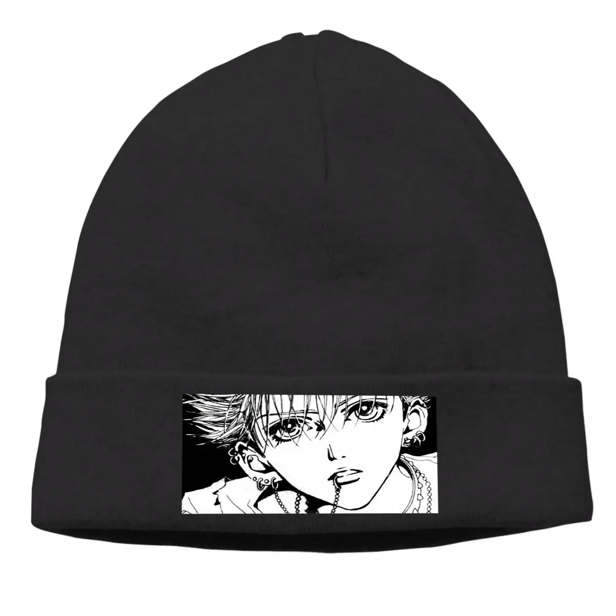 

NANA Ren Girly Comics Skullies Beanies Boy Knitting Bonnet Hats Men Women's Unisex Ski Cap