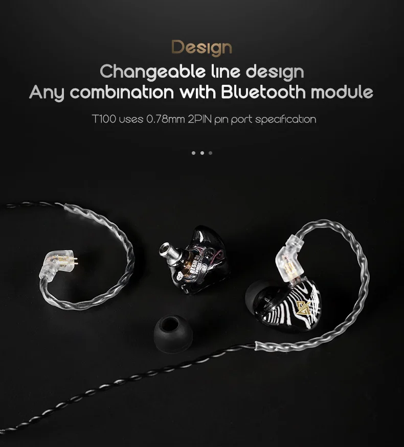 AK новейшая AUGLAMOUR T100 8 мм графеновая Коаксиальная двойная подвижная катушка в ухо