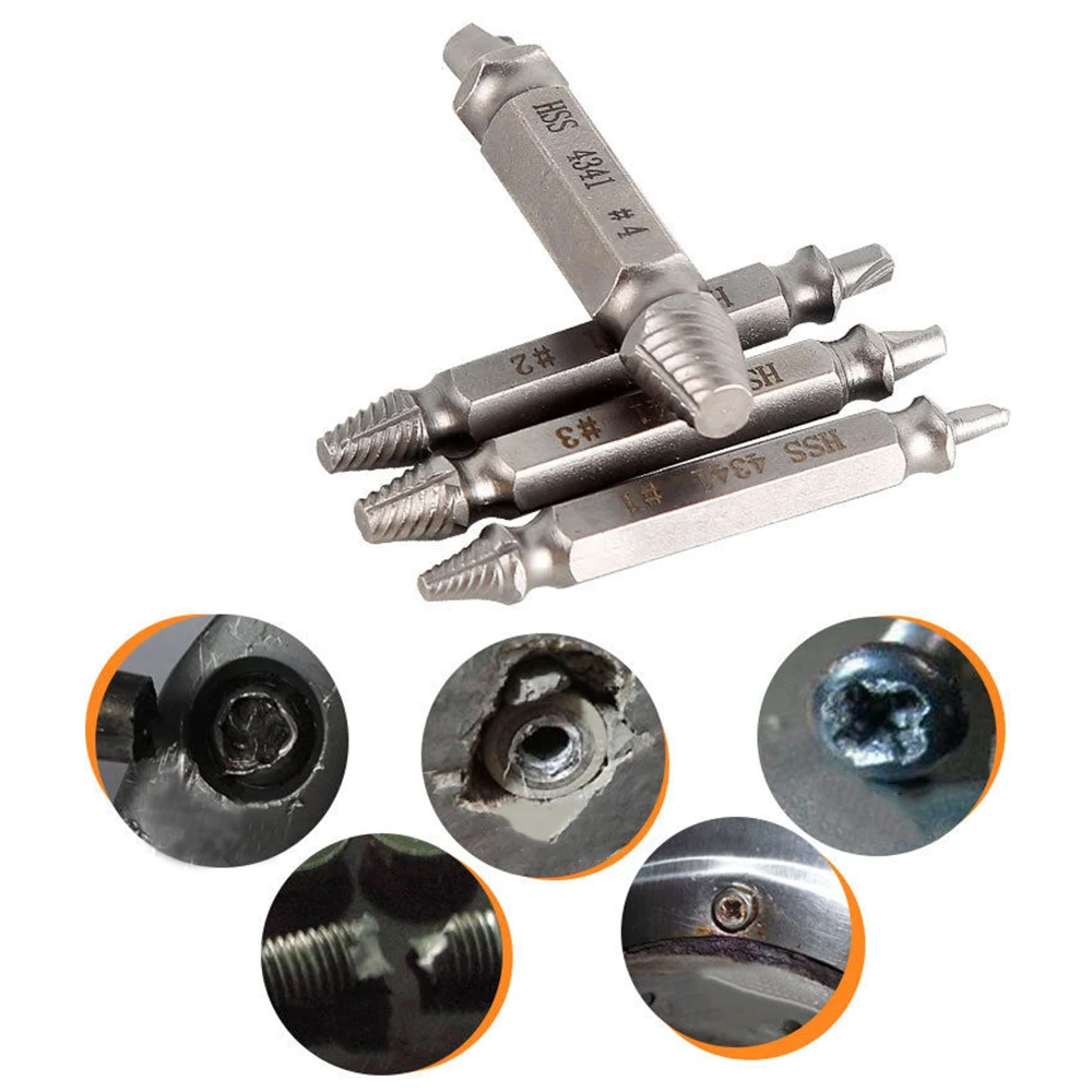 

9pcs Damage Screw Extractor Easy Out Remover Broken Repair Bolt Drill Bits Guide
