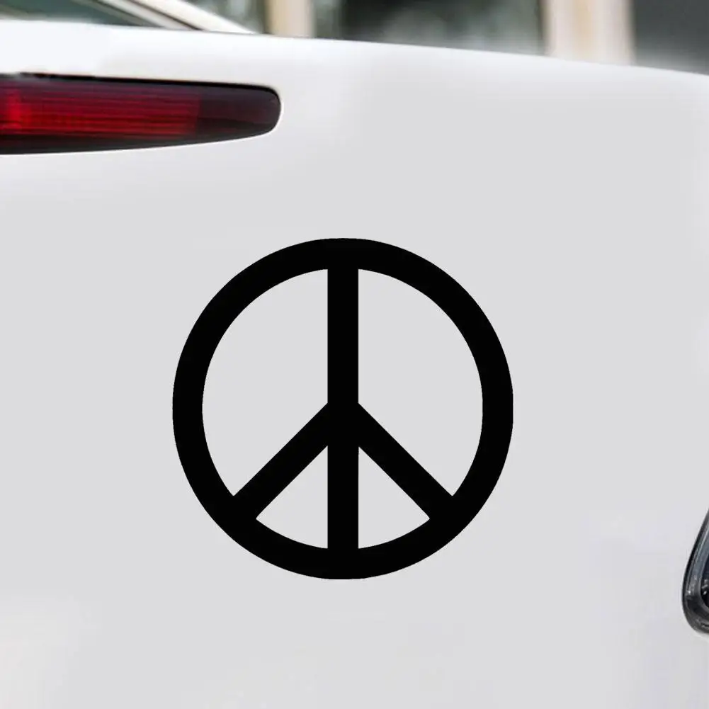 Peace Sign Symbol Car Vehicle Body Window Reflective Decals Sticker Decoration Exterior Accessories 2019 New Funny | Автомобили и