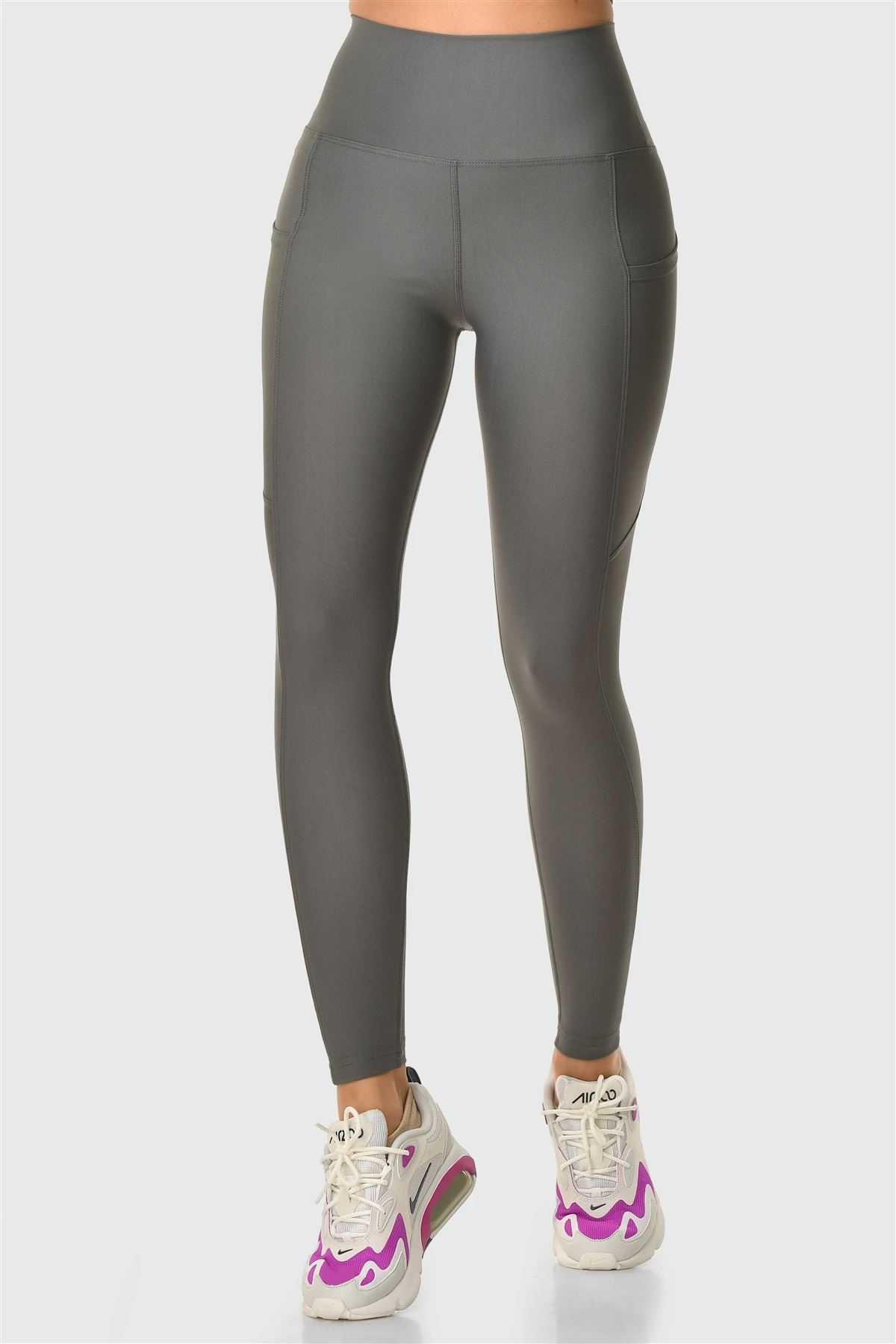 Superstacy High Waist Pockets Smoked Sport Leggings