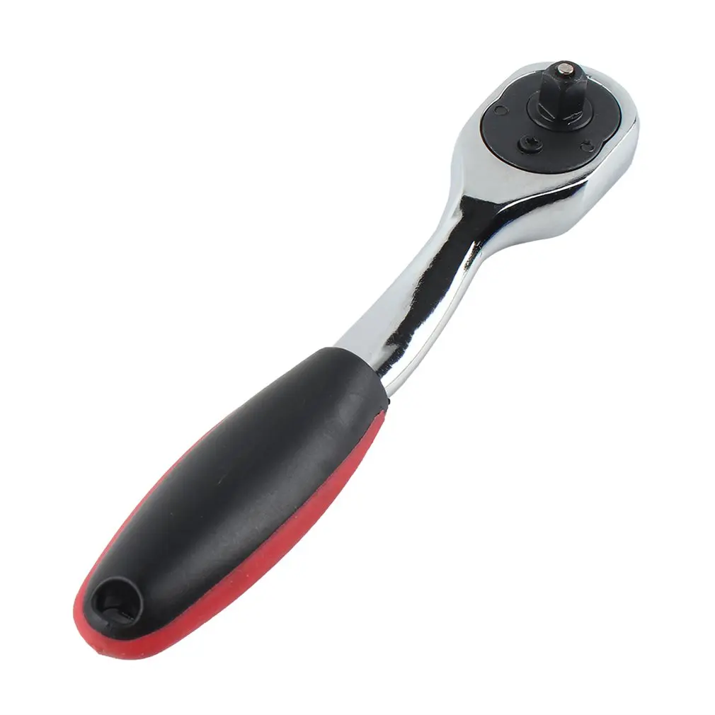 Гаечный ключ с храповым механизмом одноконцевой хромированный стальной 1/4 дюйма