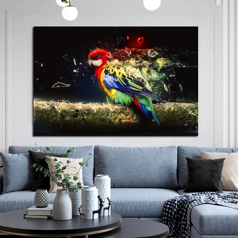 

Modern Posters One Piece Canvas Wall Art for Living Room Home Decoration Custom Birds Canvas Printing Pictures Art