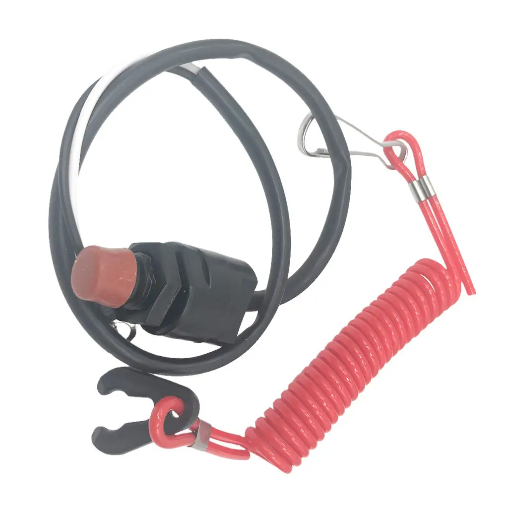 

Universal Boat Outboard Engine Stop Kill Switch With Tether Cord Lanyard for Yamaha /Tohatsu / Honda