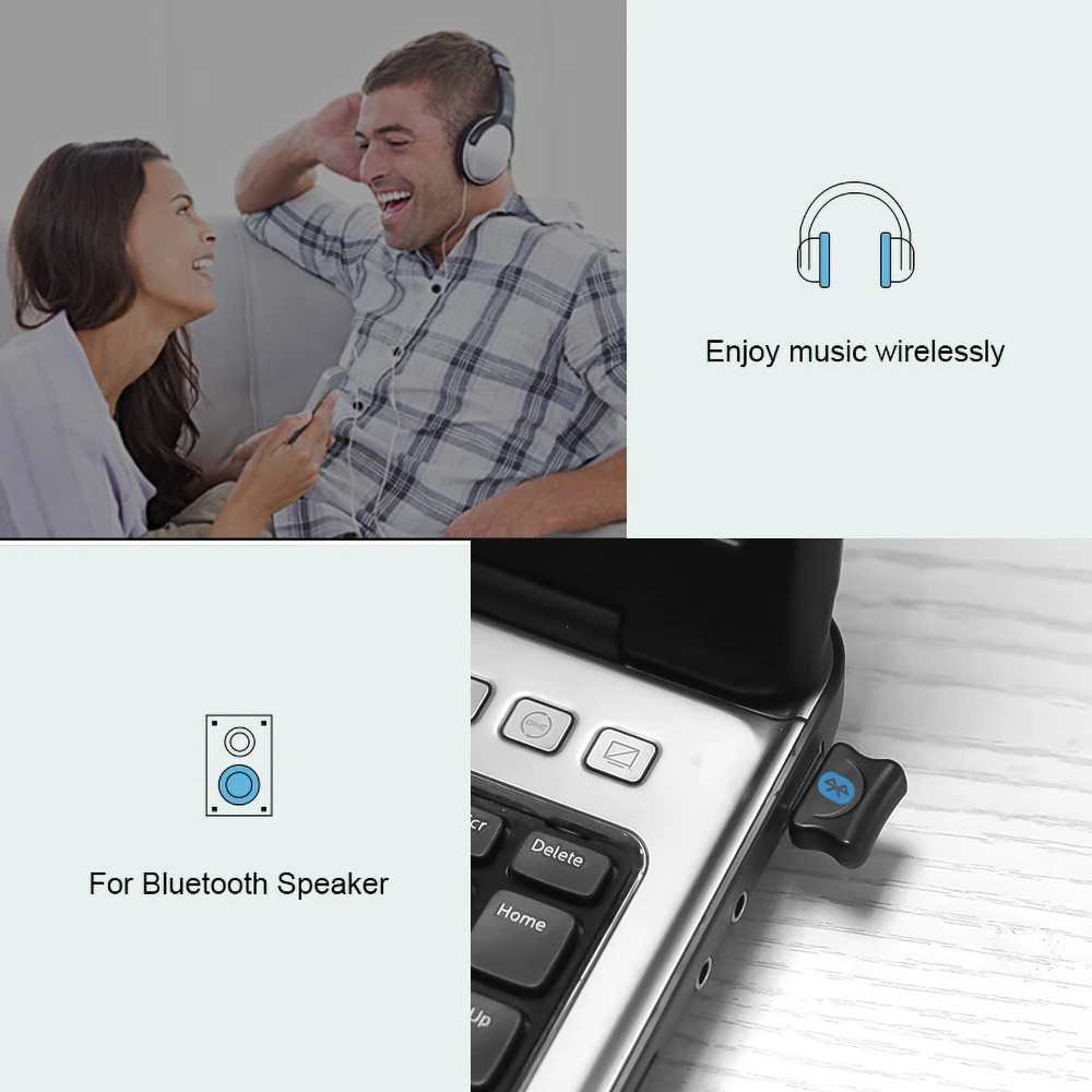 KEBIDU Bluetooth 5 0 аудио приемник передатчик USB ключ для компьютера беспроводной