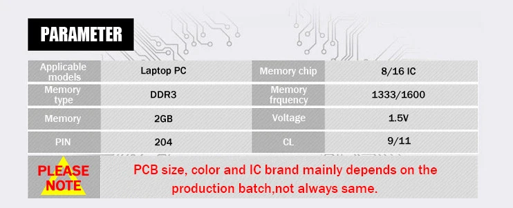 Ноутбук с оперативной памятью DDR3 2gb 1333 ddr3 1,5 V PC3-10060 so-dimm Память Ram DDR 3 1066 PC3-8600 204pin для ноутбука