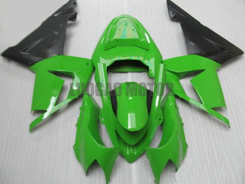 

Free Custom Cowlings Injection fairings for Green Black Kawasaki Body kits ZX10R Bodywork 2004-2005 Ninja ZX 10R 04-05 ZX 10R