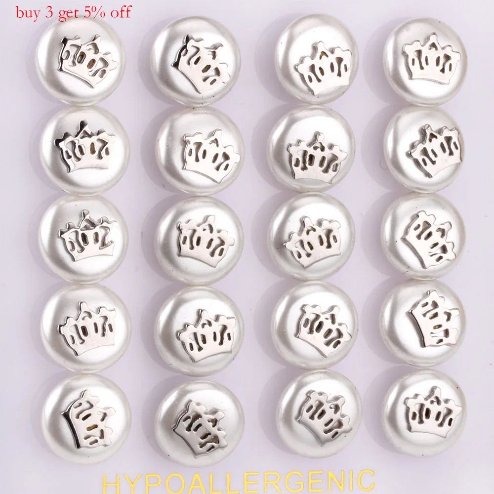 LUXUKISSKIDS 10 парт/лот Корона искусственный жемчуг модные ювелирные изделия шпильки