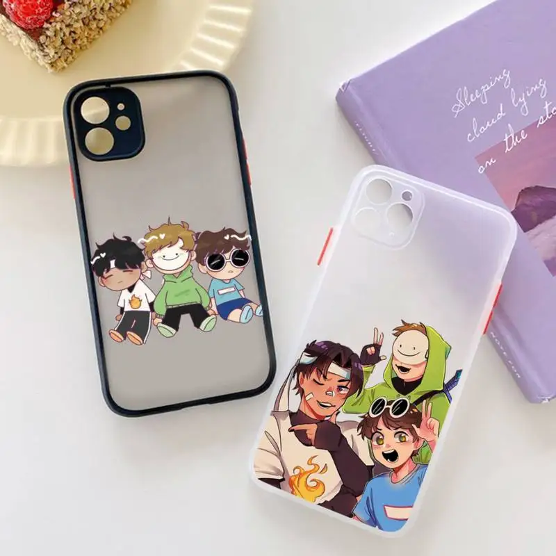 

Dream Smp anime Phone Case matte transparent For iphone 7 8 11 12 plus mini x xs xr pro max cover
