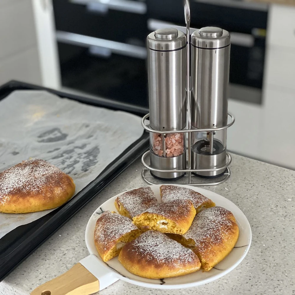 2 шт. электрическая мельница для перца мясорубка специй с металлической