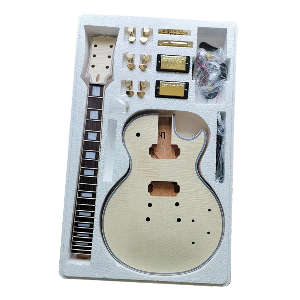 diy elektrische gitarre unfinished kits für mahagoni holz stil gitarre okoume körper gitarre kit musical instrument anfänger free globa