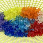 LoveBlock, пластина 1x1, прозрачный строительный блок, деталь MOC, игрушка для детей, 8 цветов, мозаика, совместимая с 3024 550 шт.лот