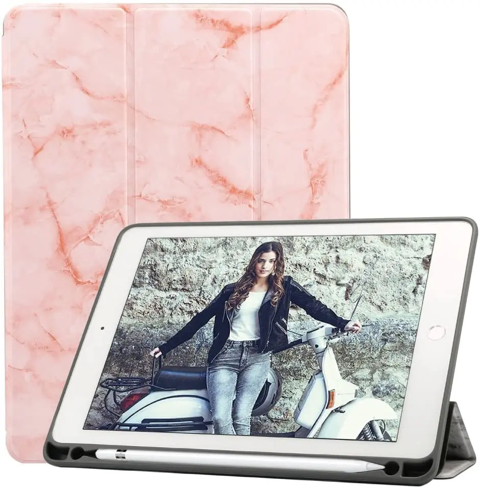 

Чехол для 2020 iPad Air 4 10,9, чехол-книжка, ультратонкий умный держатель для карандашей, мягкий чехол из ТПУ для iPad air 4 2020, чехол 10,9 дюйма