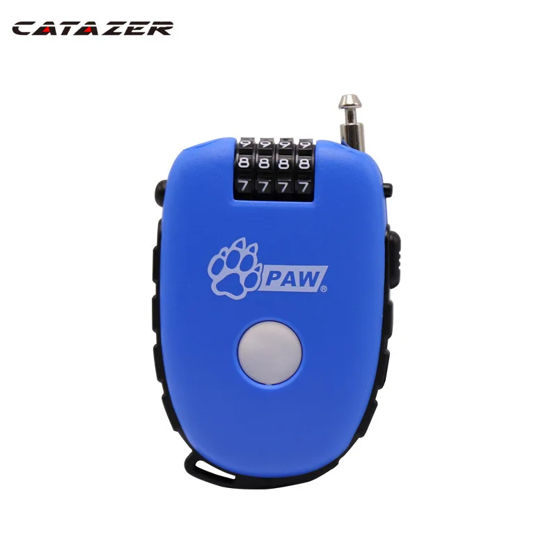 

Mini Bike Bicycle Lock Helmet Bag Steel Wire Cable hook Lock Anti Theft Password Lock Cycling Buckle Safety Security Locks