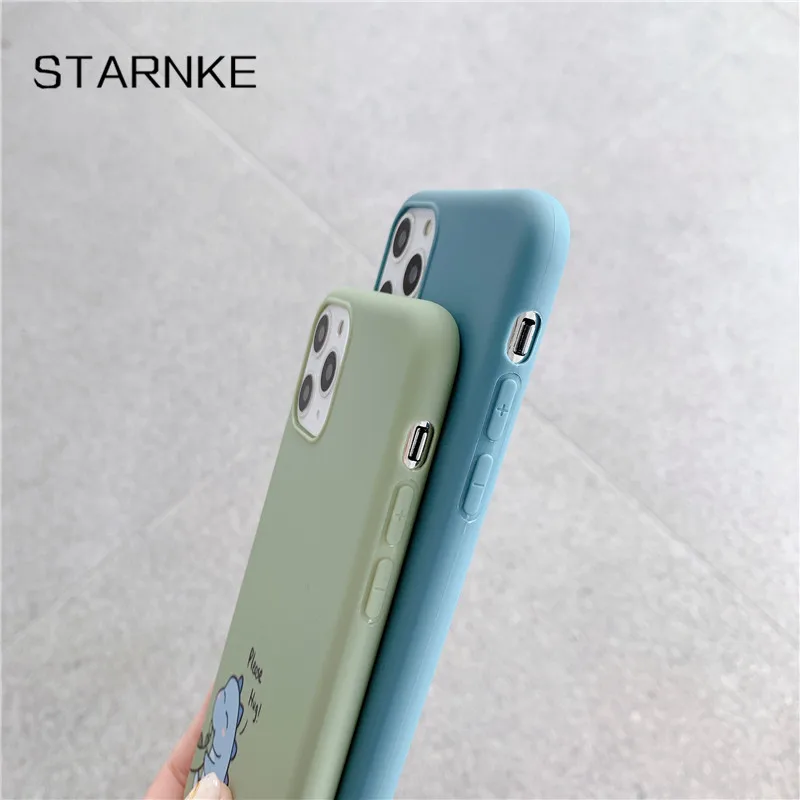 couples cartoon dinosaur case for iphone 12 mini 11 pro max se 2020 x xr xs max 8 6s 6 7 plus soft silicone cover free global shipping