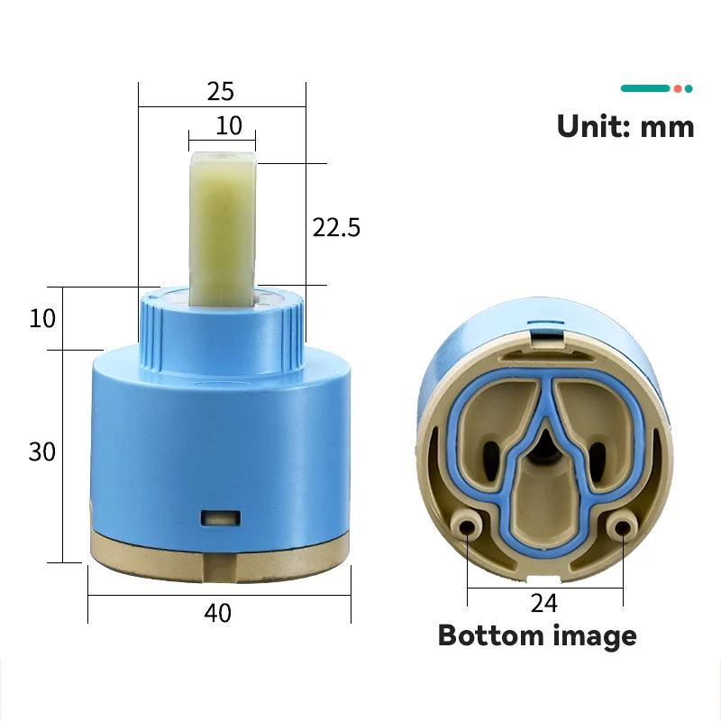 Картриджи крана 40 мм Стандартный керамический картридж запасные части для