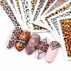 Наклейки для ногтей, леопардовые, Переводные, 1 шт.