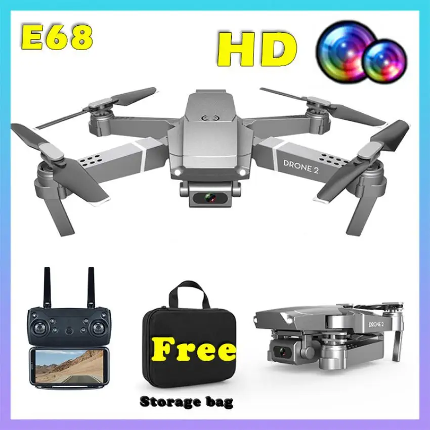ZITY E68 мини Дроны с камерой HD 4K Полный широкий угол Wifi 1080p/720P FPV дроны видеозапись