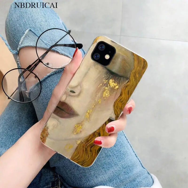 Черный мягкий резиновый чехол для телефона PENGHUWAN the kiss Gustav Klimt с рисунком iPhone 11 pro XS