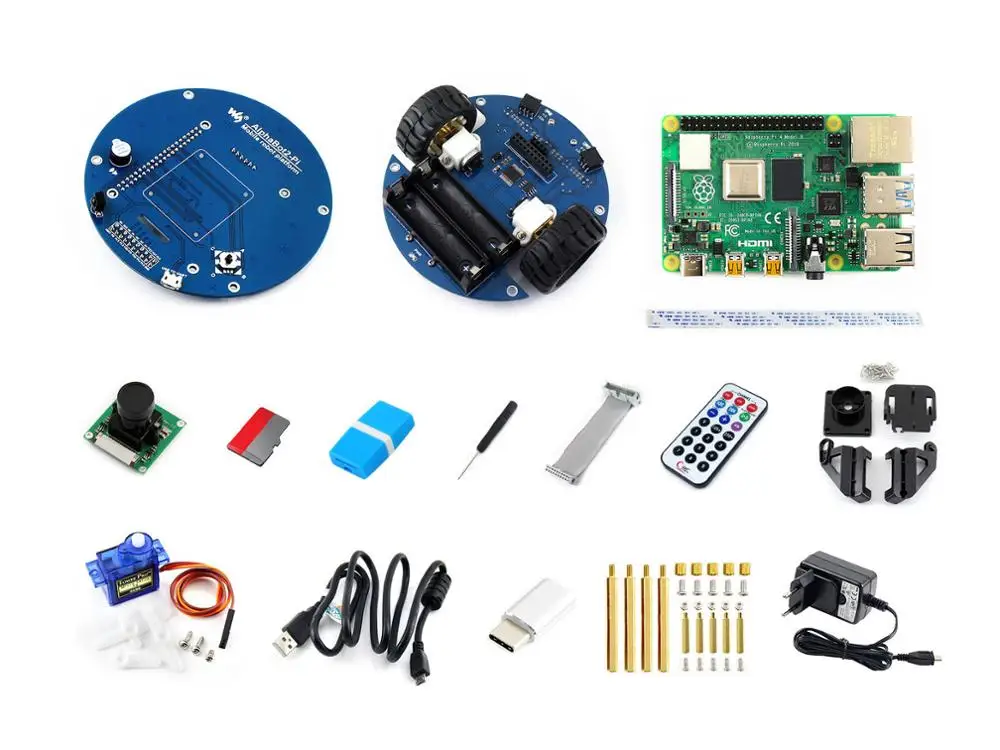 Умный беспроводной робот видеопроигрыватель с питанием от Raspberry Pi 4 Model B