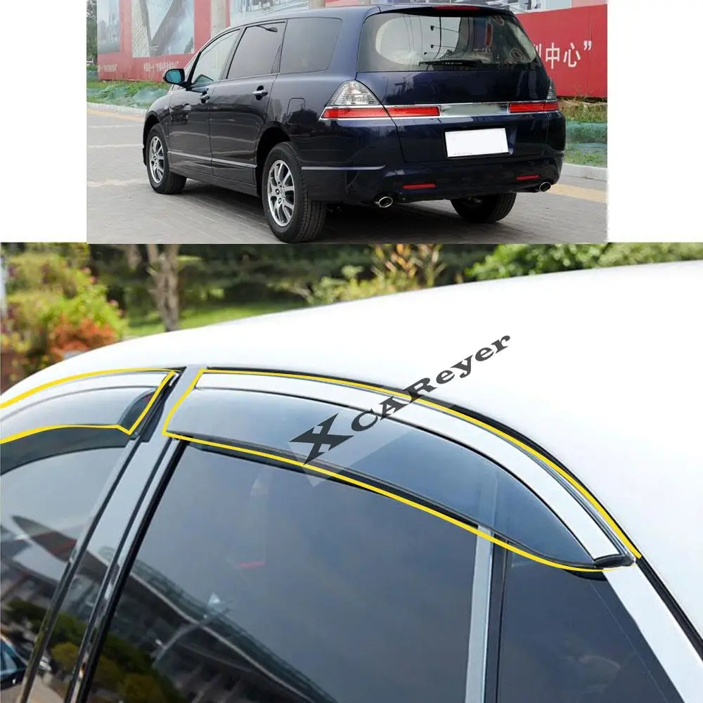 

Для Honda Odyssey RB1 2005 2006 2007 2008 стикер для кузова автомобиля пластиковое стекло ветрозащитный козырек от дождя/солнца Запчасти для вентиляции
