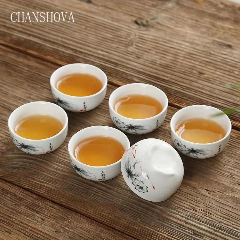 CHANSHOVA Традиционный китайский стиль Цветная глазурь фарфоровая чайная чашка 30 40 50