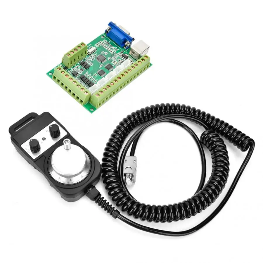 Зеленый 5 осевой контроллер движения MACH3 USB плата интерфейса CNC карта управления