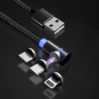 hezugoyi 90 degree magnetic usb cable fast charging type c cable magnet charger micro usb cable mobile phone usb cord for iphone